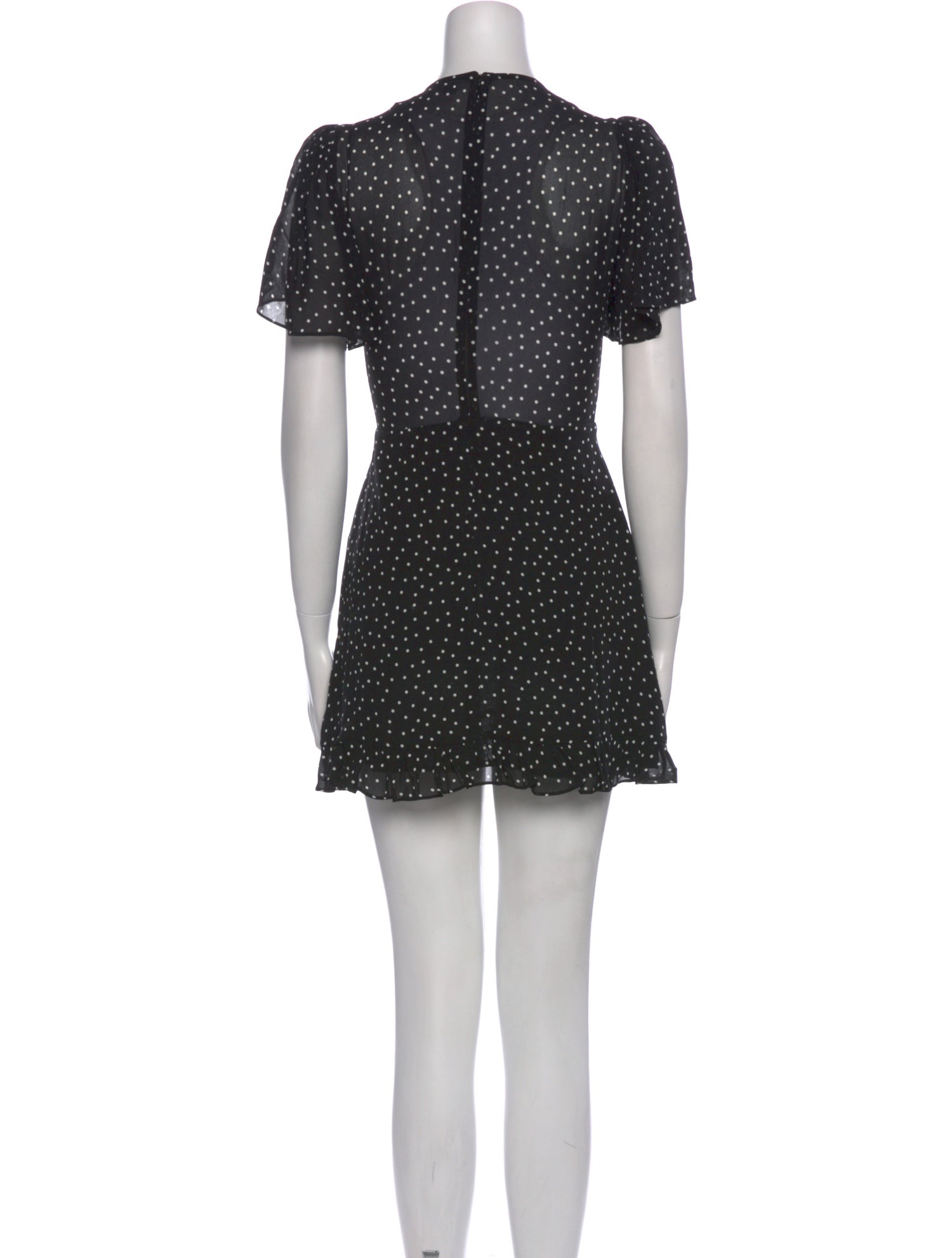Reformation Polka Dot Print Mini Dress